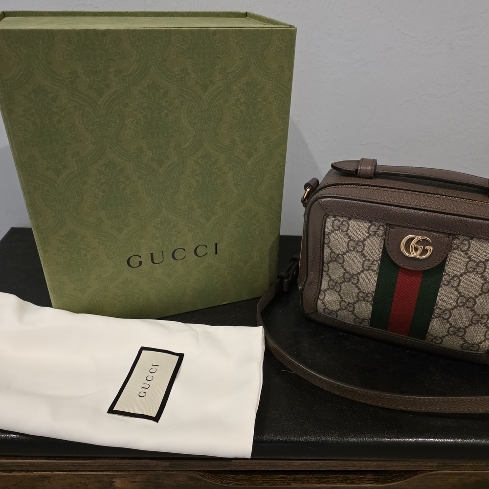 Gucci Brown and Green Men's Bag